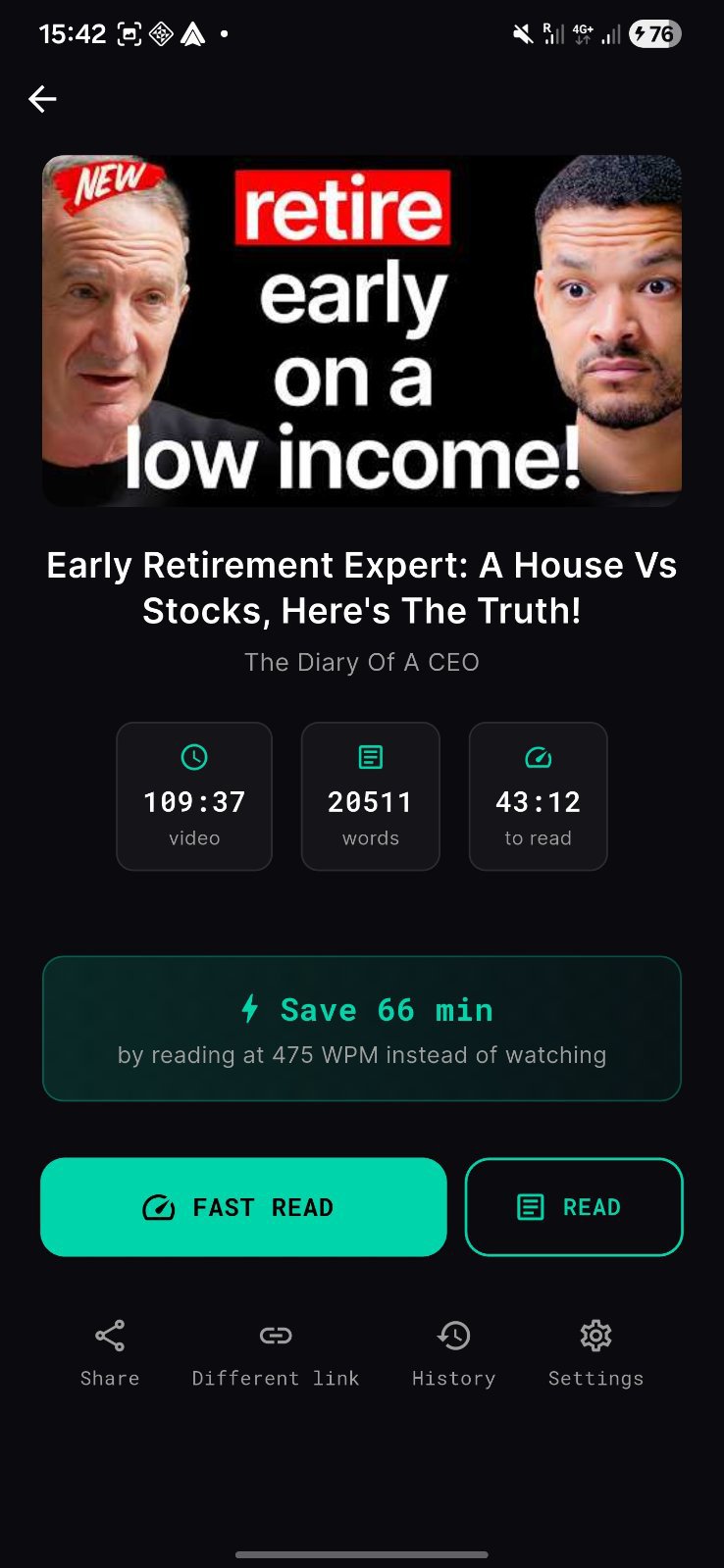 Step 3 — Speed read!