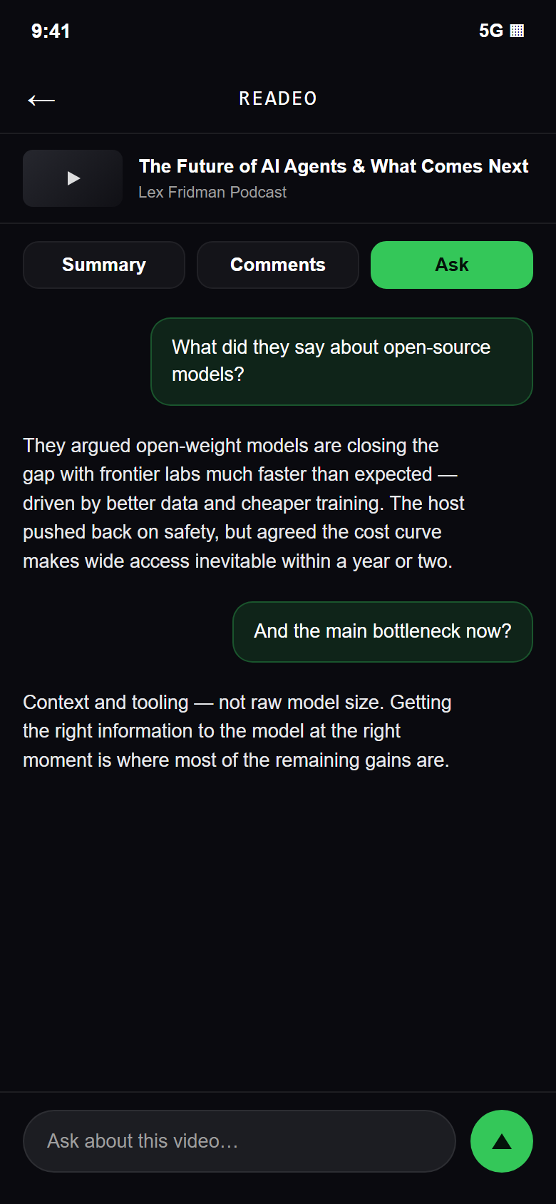 Ask questions about the source